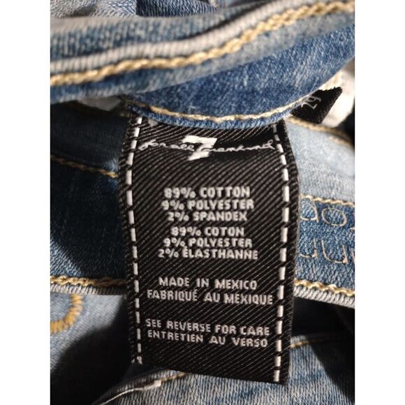 7 for All Mankind Jeans Ladies 29 Skinny crop rolled - Picture 7 of 8